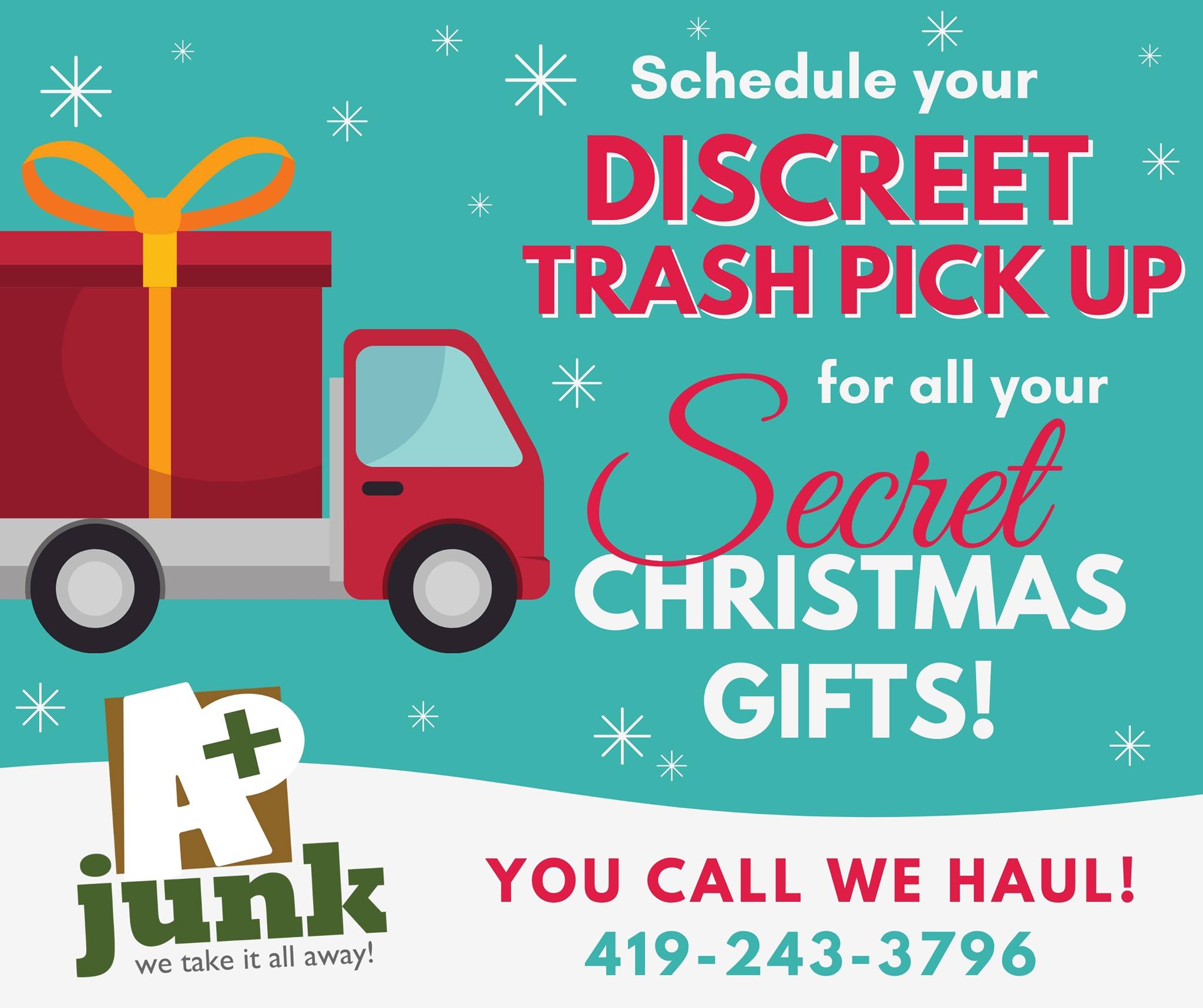 Discreet Trash Pick Up Toledo, Ohio • A Plus Junk Removal, A+